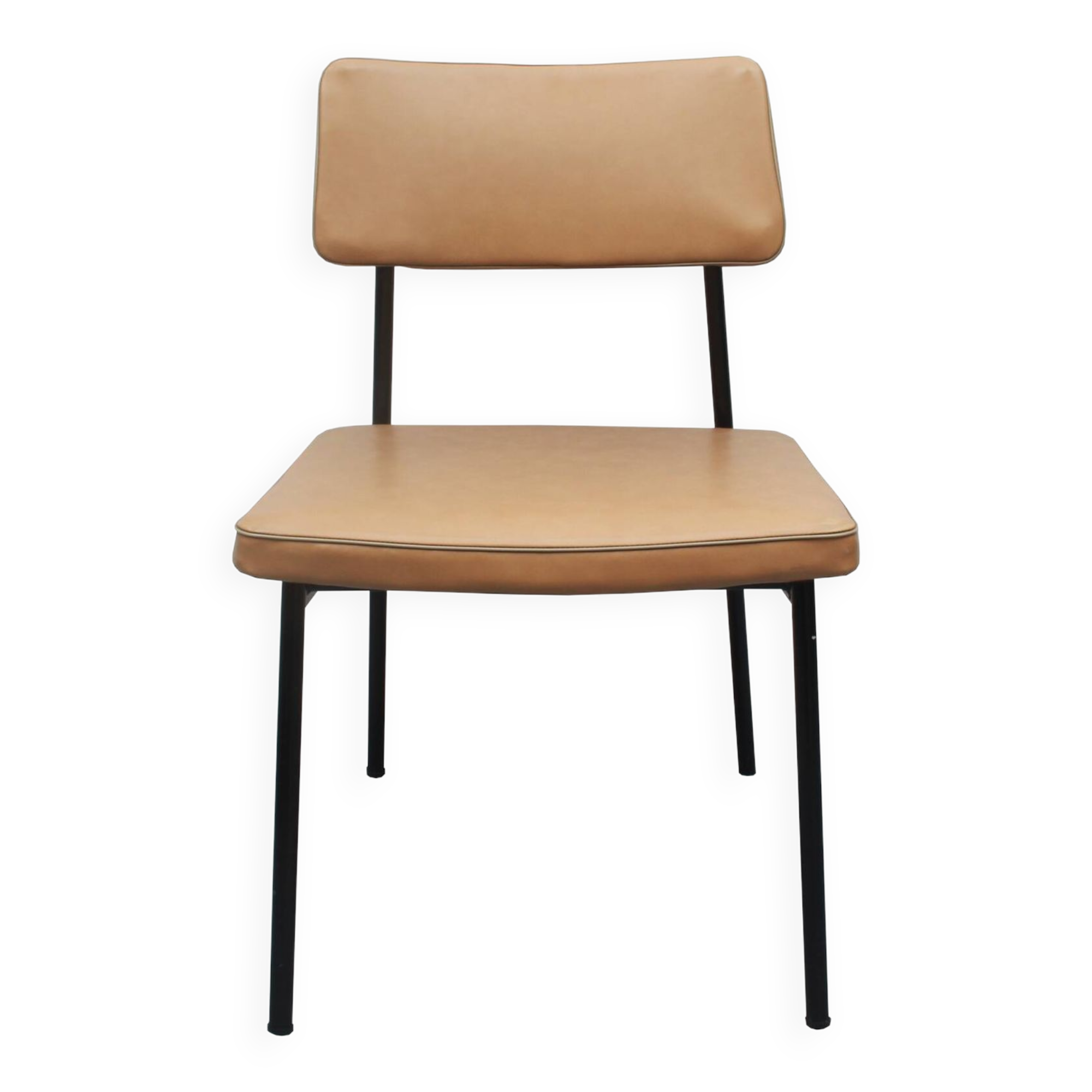 1950s chair in beige leatherette