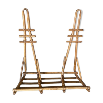 Bamboo rattan shelf