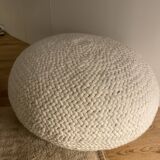 Wool pouf