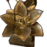 Lamp water lily in golden brass