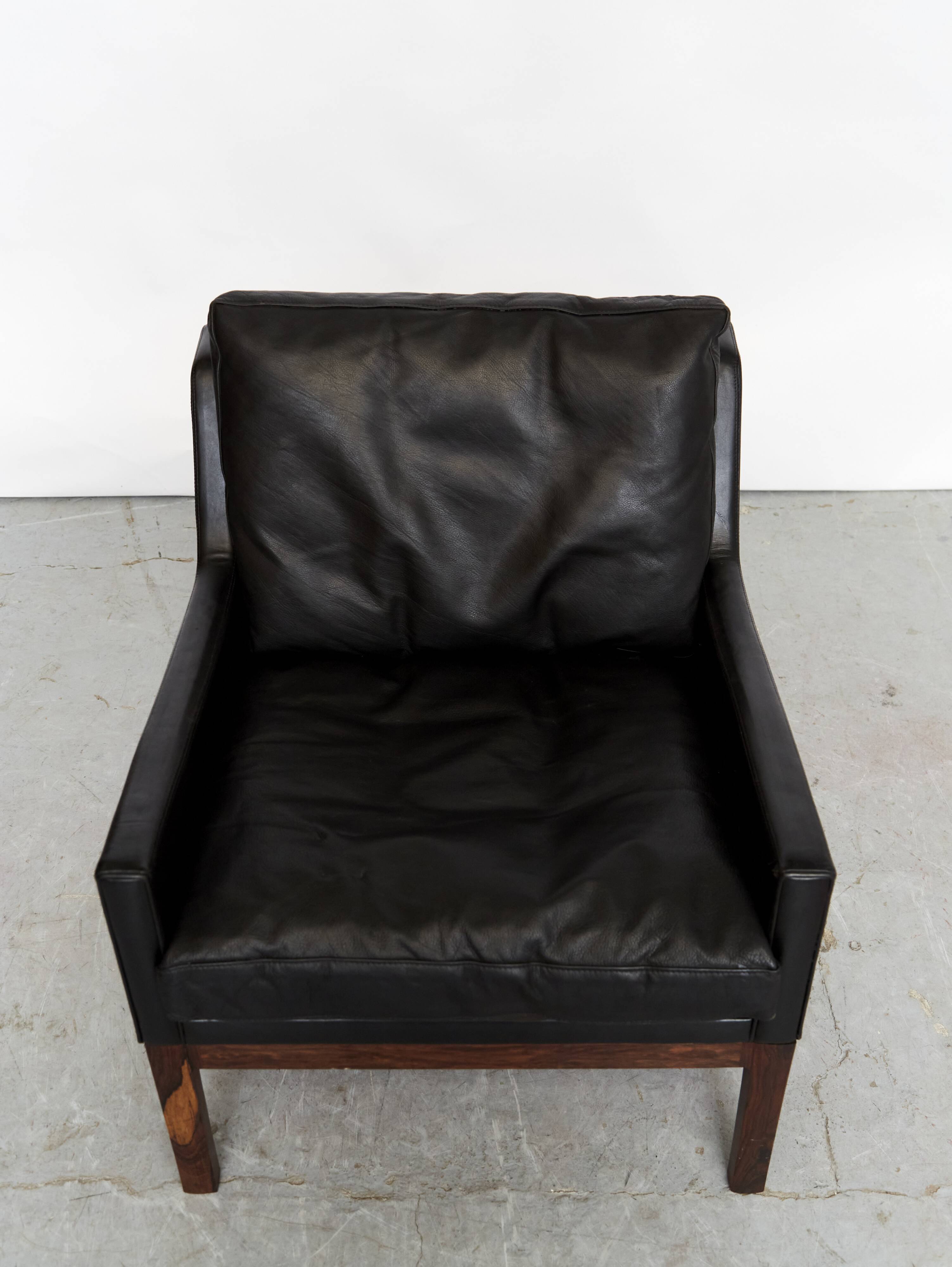 Pair of Kai Lyngfeldt Larsen armchairs model n°39 for Søren Willadsen