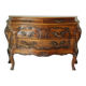 Coffin commode in walnut, Louis XV style, 20th century.