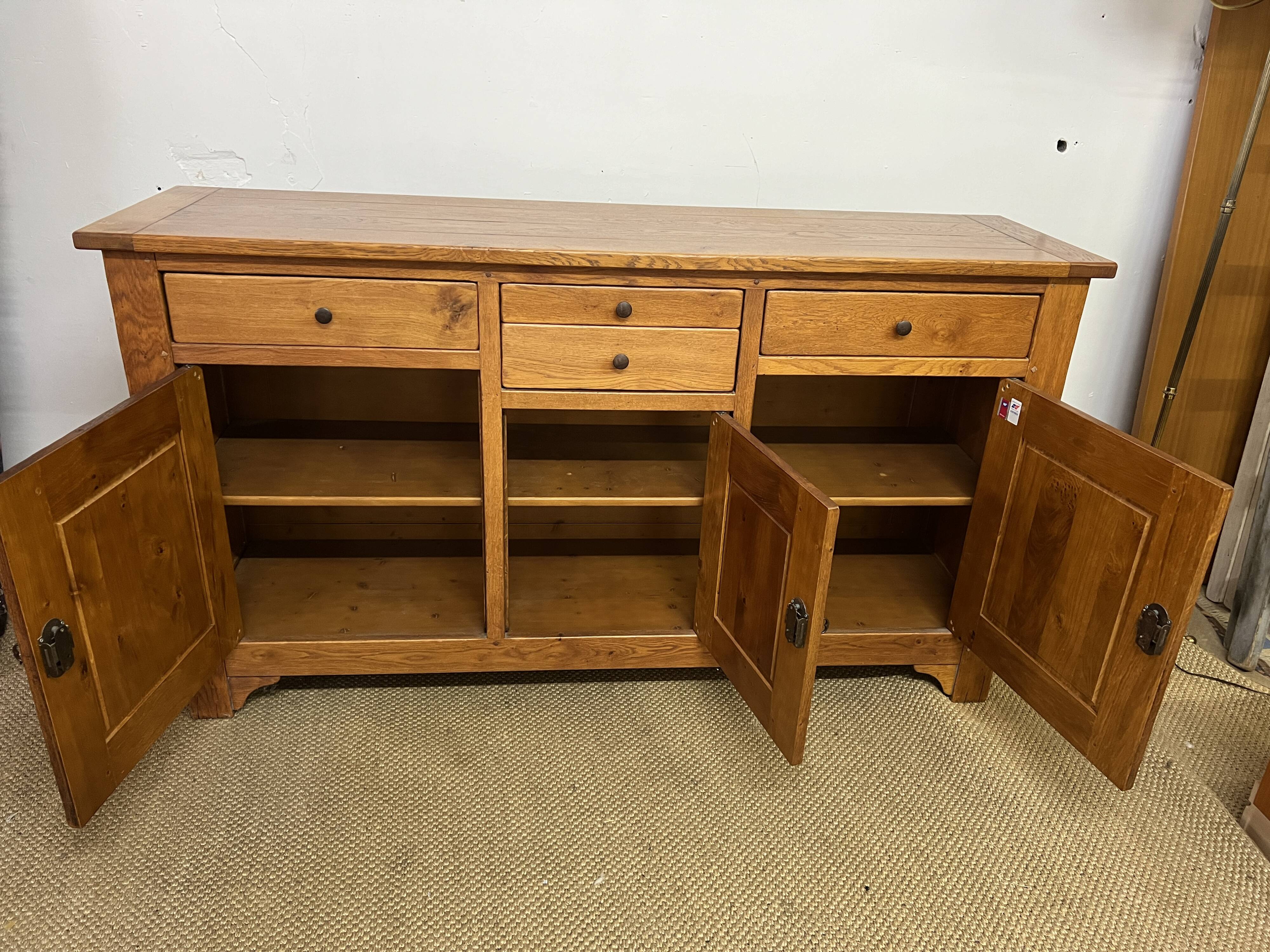 Solid wood sideboard