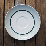 6 Old Gien Earthenware Saucers