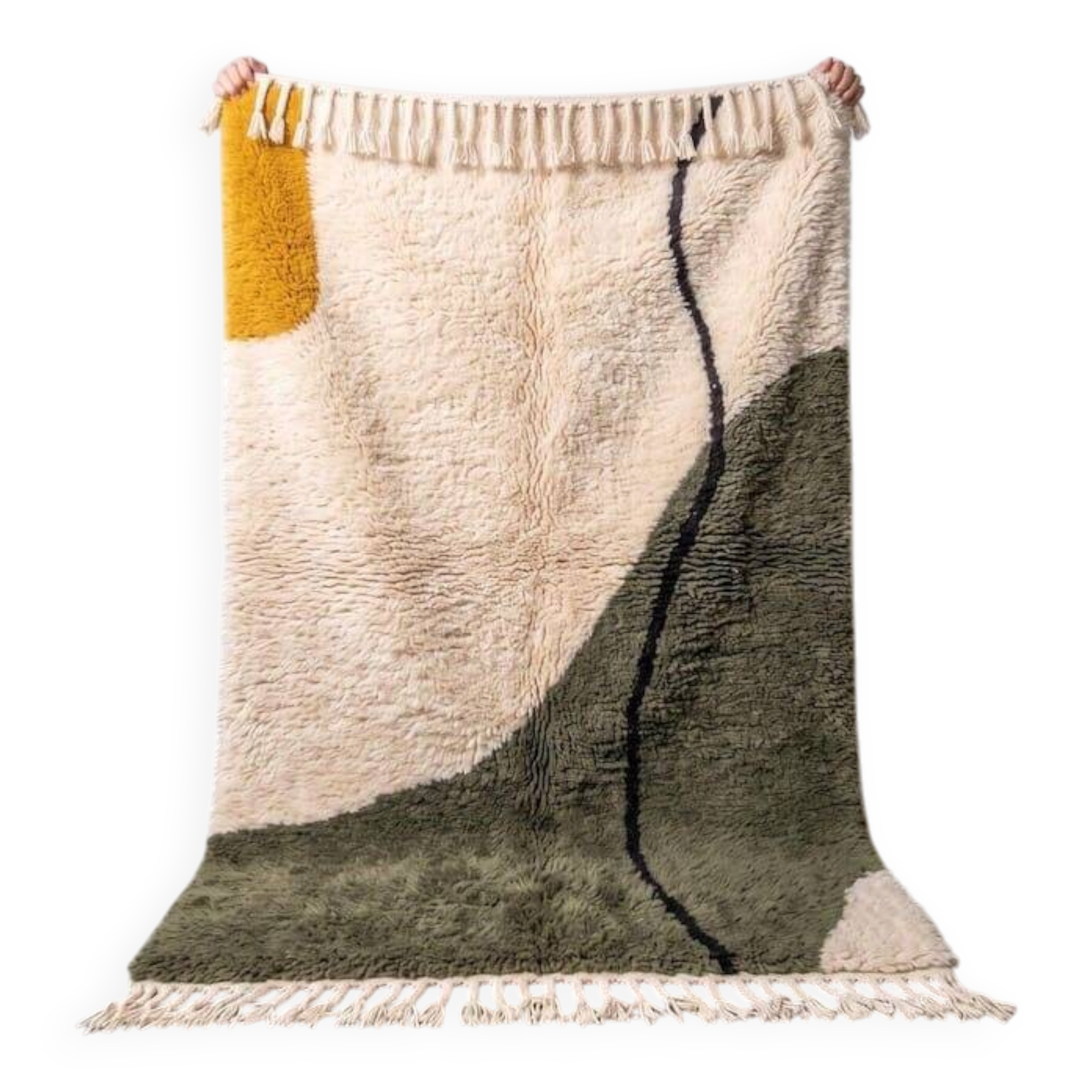 Traditional handmade Berber rug 1.5/2.5 m