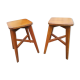 Pair of stools wood 50 years