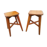 Pair of stools wood 50 years