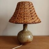70s stoneware lamp