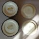 complete service in yellow earthenware Ainay Salin France