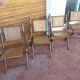Set of 4 folding chairs old colonial style