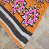 Vintage berber carpet orange 254 x 161 cm