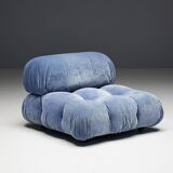 Canapé Camaleonda en Velours Bleu par Mario Bellini pour B&B Italia, Italie, 1970s