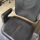 Black leather executive chair - silver interstuhl