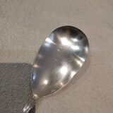 Silver plated rice serving spoons, Christofle Vendome, 25cm