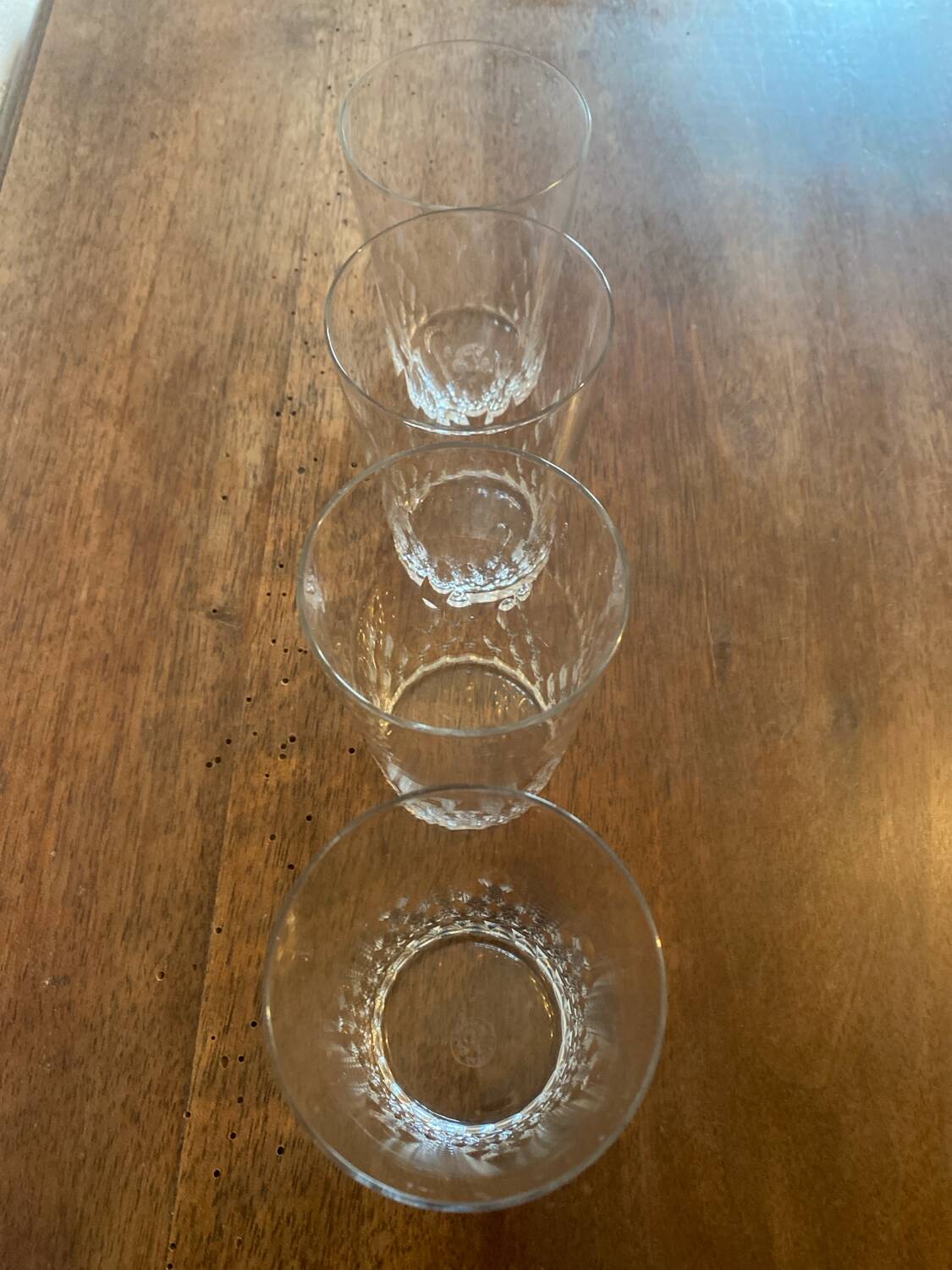 Crystal water glasses