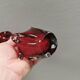 Ruby-red glass vase from Aseda Glasværk, Sweden, 1980s