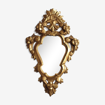 50cm carved wooden gilded mirror 50x30cm