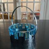 glass and hammered metal pocket emptier