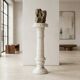 Decorative alabaster column – Vintage sculptural pedestal