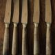 Set of 5 antique knives with wooden handles