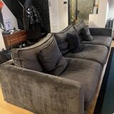 Long Island sofa by Roche Bobois in dark grey.