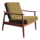 Armchair by Arne Vodder model FD164 Kvadrat fabric, Mid Century Design