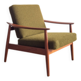 Armchair by Arne Vodder model FD164 Kvadrat fabric, Mid Century Design