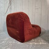 Velvet armchair
