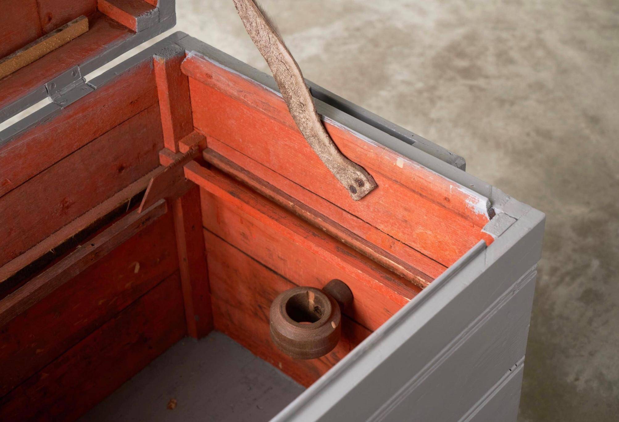 Carpenter's style commode from the 1960s in 's-Hertogenbosch.