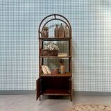 Rattan shelf on legs (refurbished)