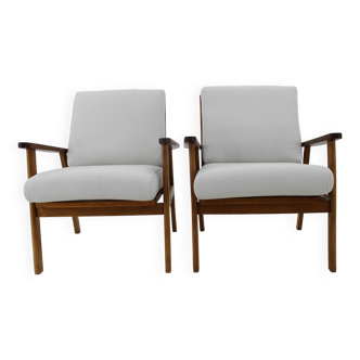 1960s Pair of Restored Armchairs, Denmark