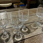Set of 8 Vendome crystal glasses