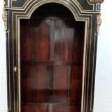 Vitrine d'apparat Napoléon III en bois noir et bronze ciselé doré XIX siècle