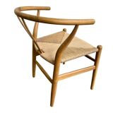 Retro rattan chair with cord