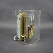 1970s Brass and Bubble Glass Wall Lamp, Germany