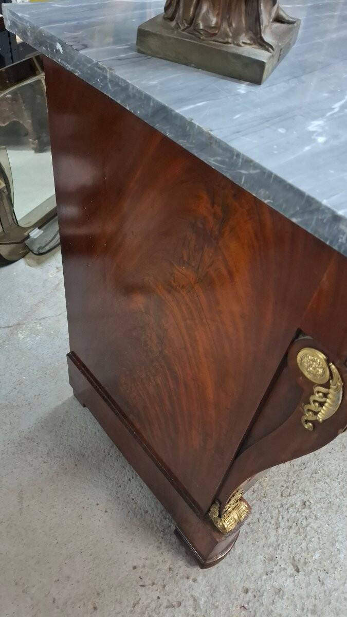 Commode Empire en acajou