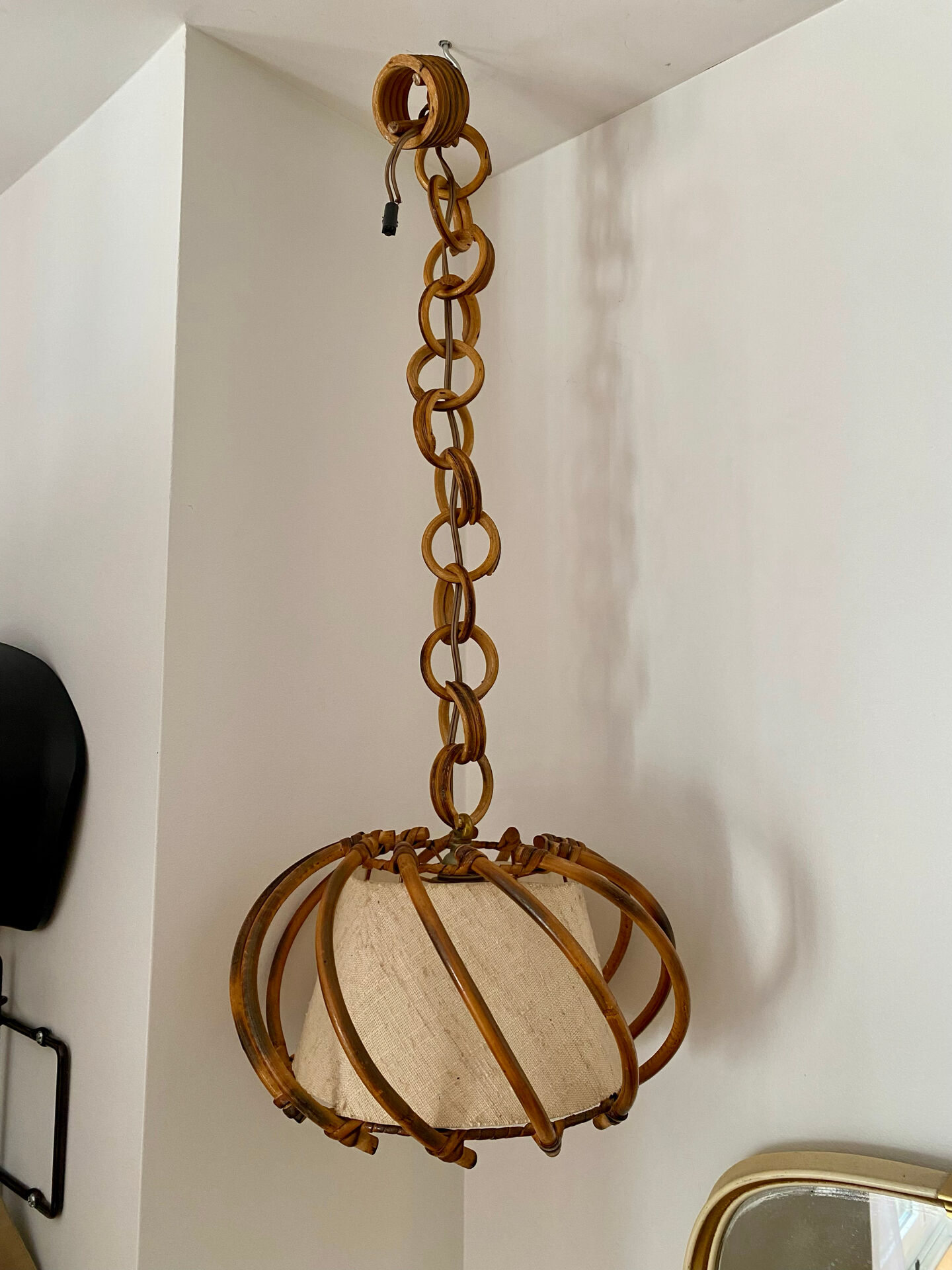 Vintage Louis Sognot pendant light