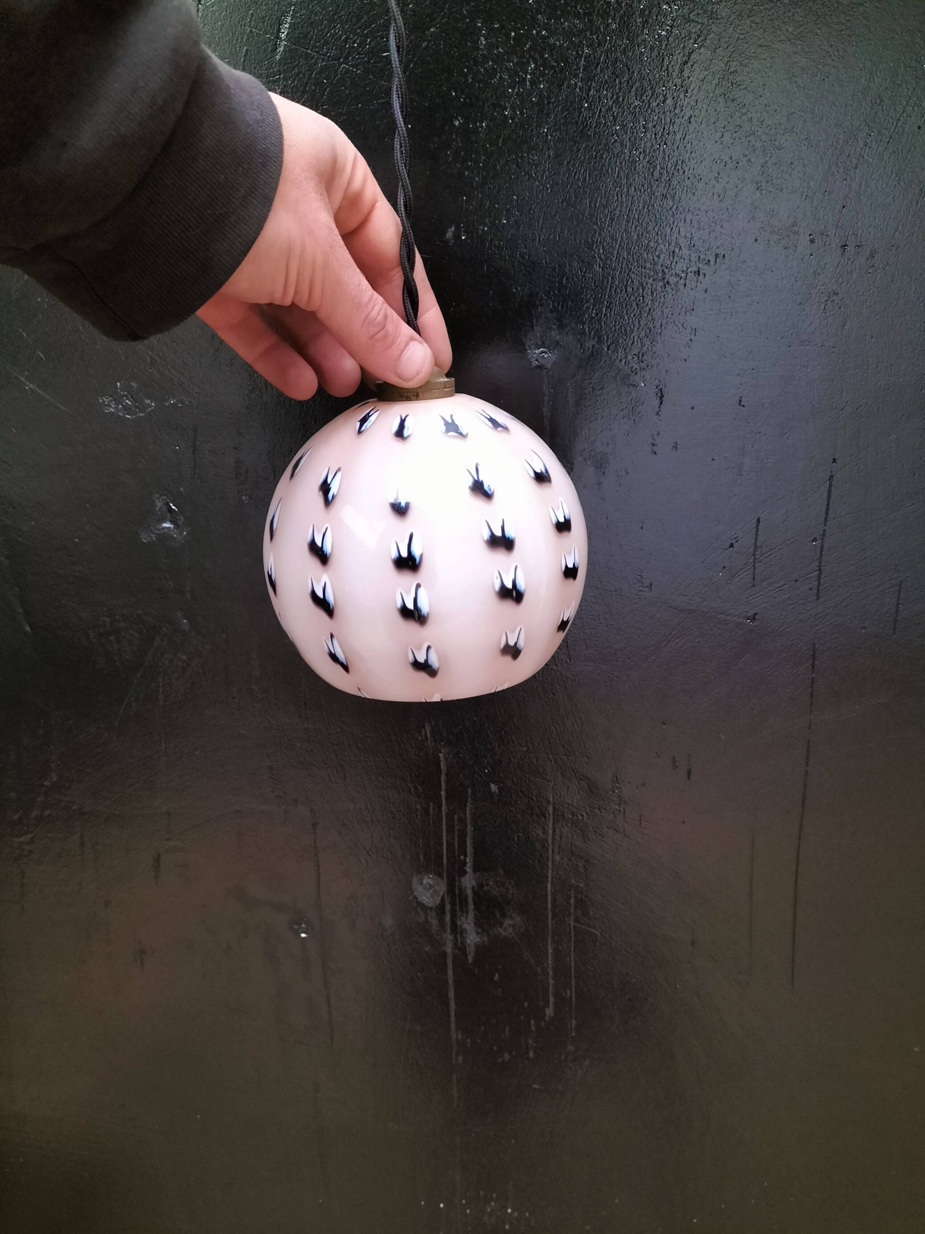 Opaline pendant light