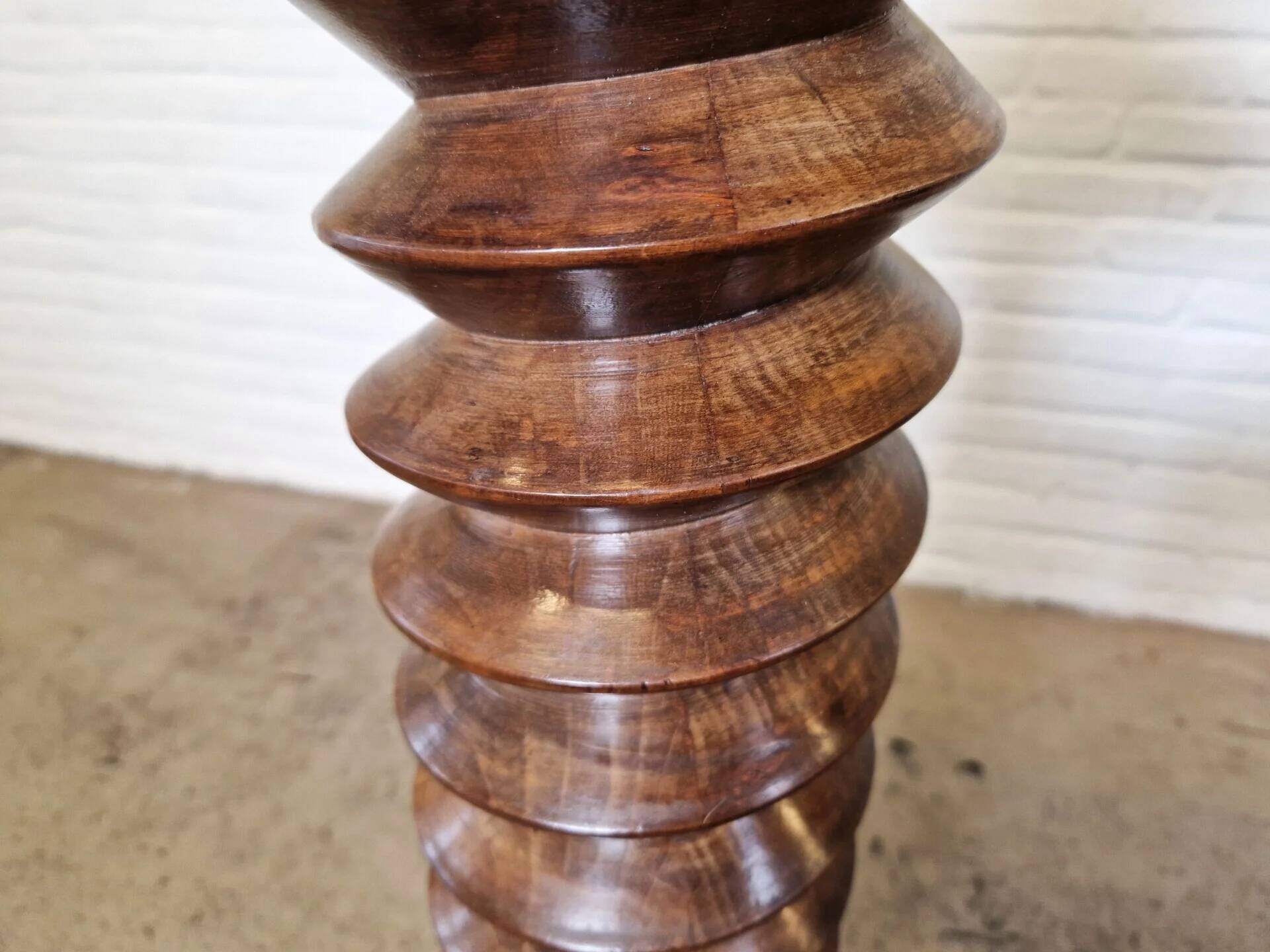 Antique wine press plant stand, France 1940s