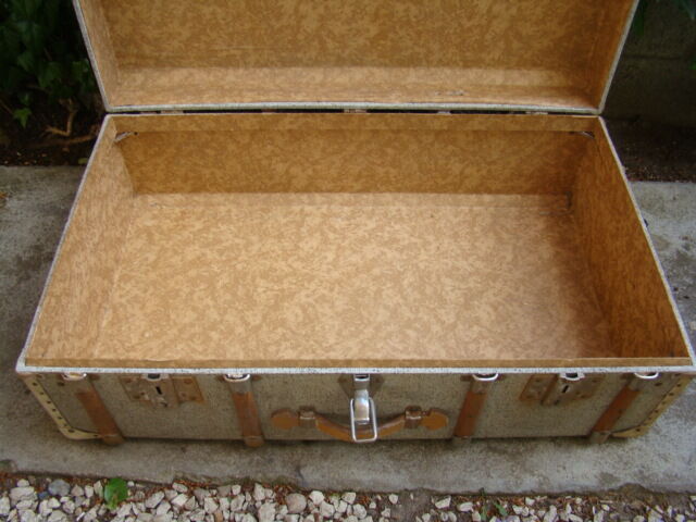 Old travel trunk