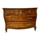 Louis XV curved chest of drawers in solid walnut Period 18th century
