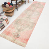 3x12 rustic red turkish runner rug, 88x364cm