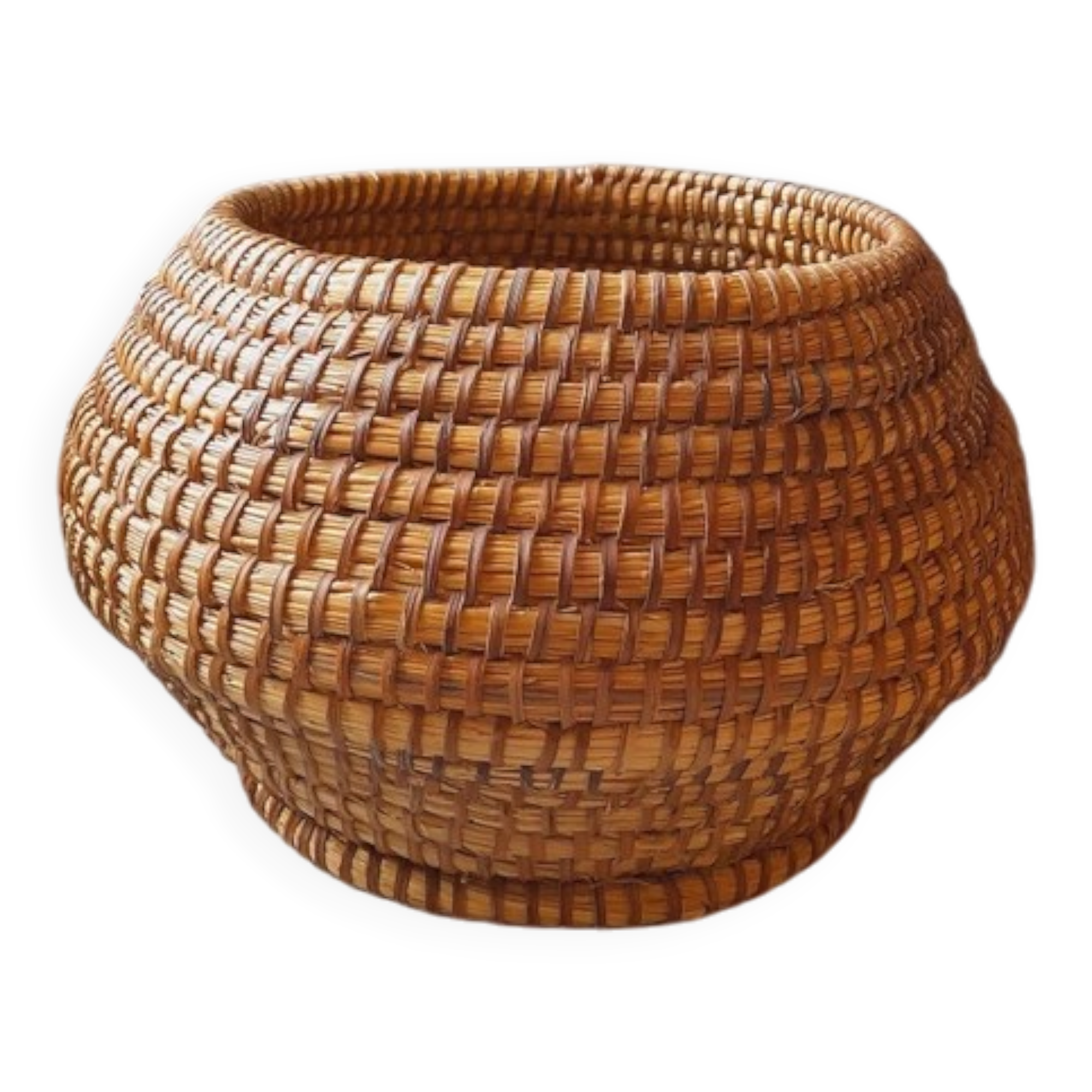 Old straw and bramble cache pot from 1950.