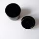 Black opaque glass box with WV glass stamp