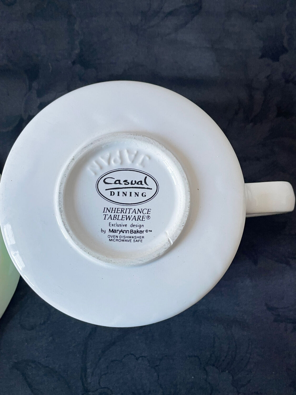 Tea/coffee cup and sport tennis saucer