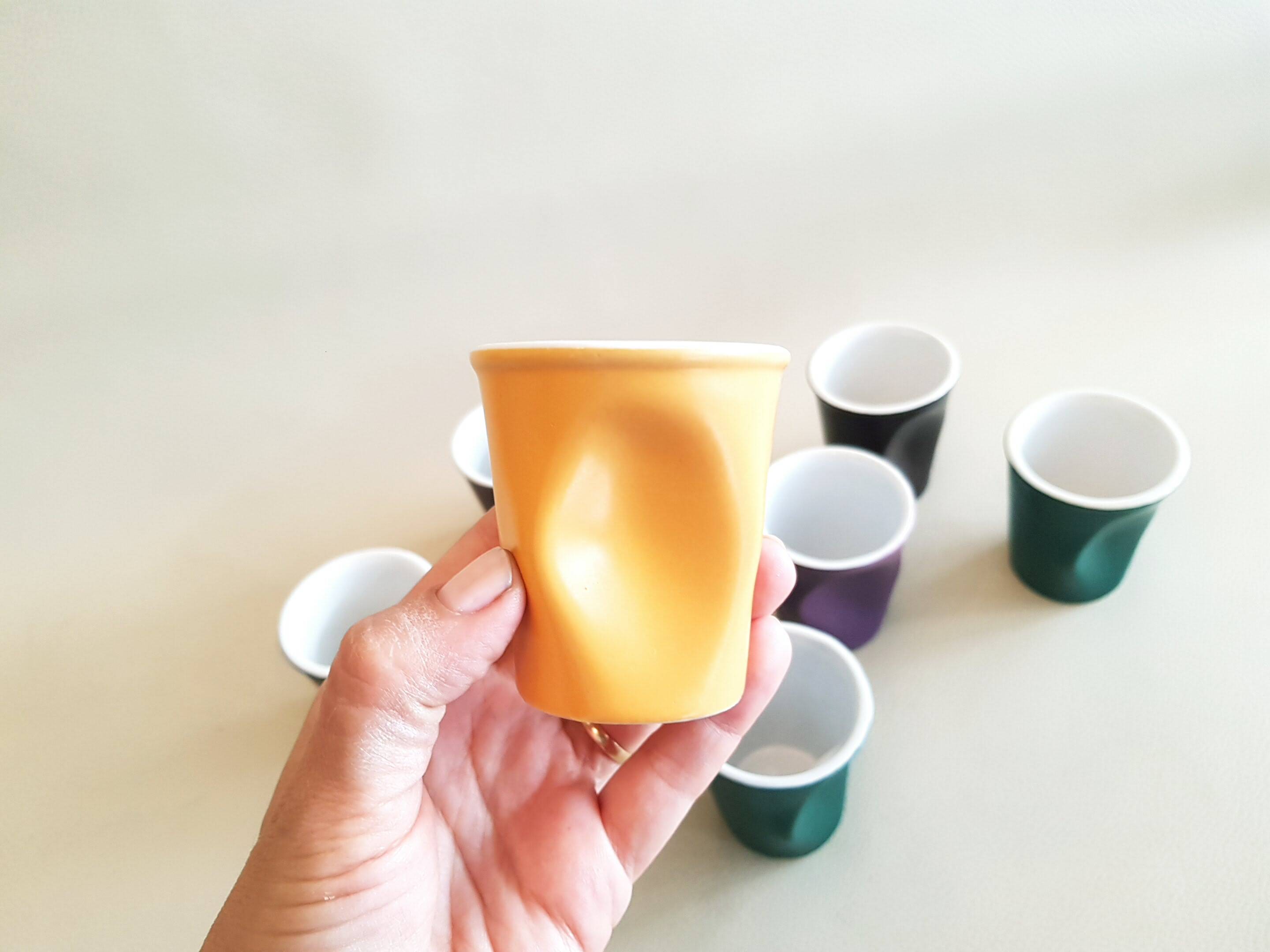 Set of 8 cups crumpled Revol Collection