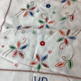 Tablecloth & 9 old monogram linen napkins