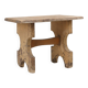 Rustic Shaped Low Stool in Painted Wood, France ca. 1900