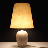 Table lamp in travertine