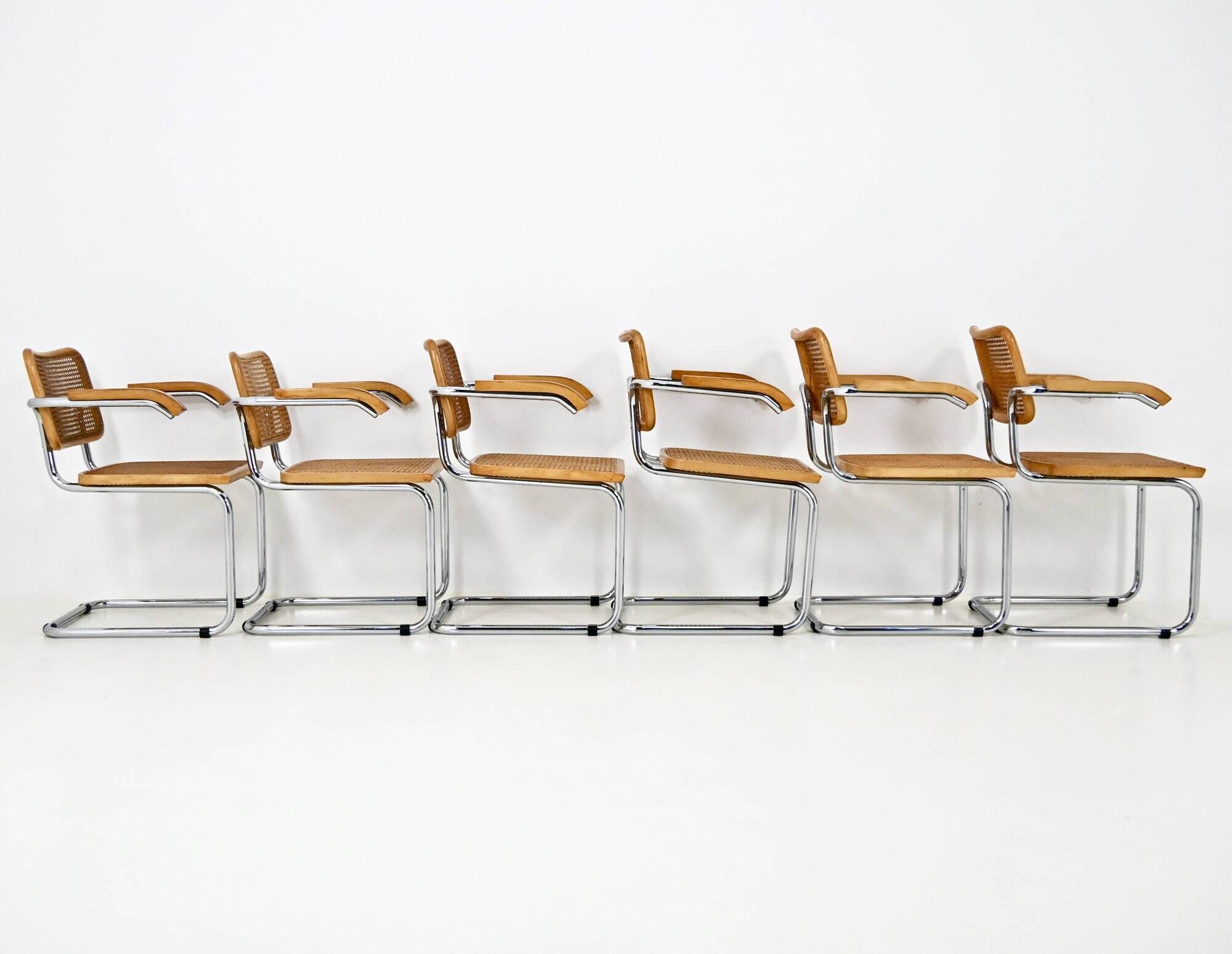 Set of 6 dining chairs Style B32 by Marcel Breuer